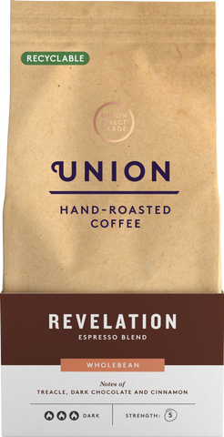 UNION Hand-Roasted Coffee Revelation - Espresso W/Bean 200g (Pack of 6)