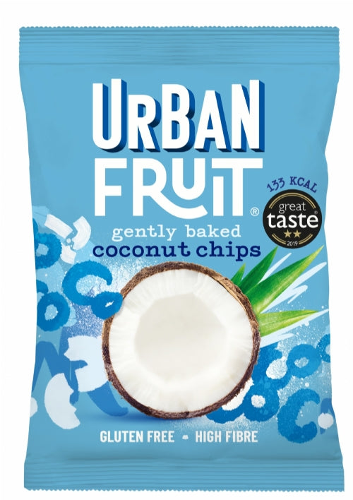 URBAN FRUIT Gently Baked Coconut Chips 25g (Pack of 14)