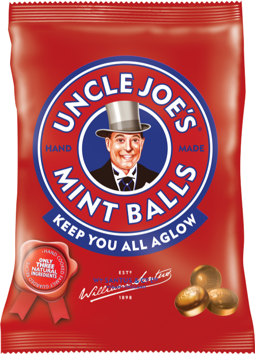 UNCLE JOE'S Mint Balls - Bag 90g (Pack of 12)