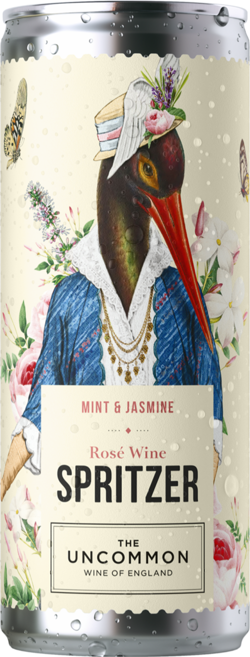 THE UNCOMMON Rose Wine Spritzer - Mint & Jasmine 250ml (Pack of 12)