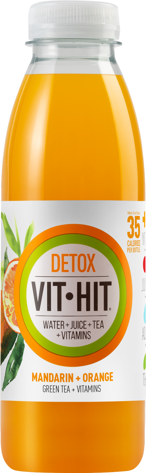 VITHIT Detox - Mandarin & Orange 500ml (Pack of 12)