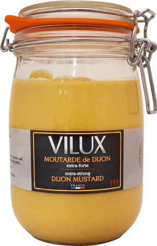 VILUX Extra Strong Dijon Mustard Le Parfait Jar 1kg (Pack of 6)