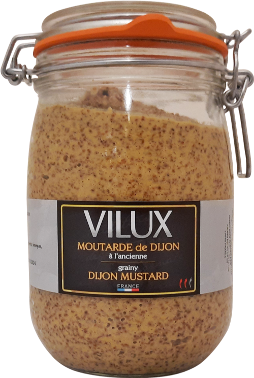 VILUX Wholegrain Mustard Le Parfait Jar 1kg (Pack of 6)