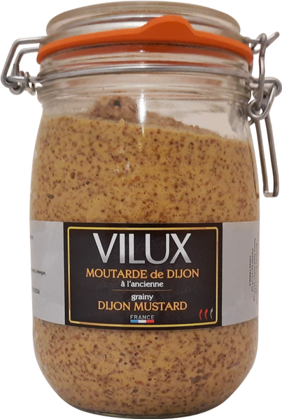 VILUX Wholegrain Mustard Le Parfait Jar 1kg (Pack of 6)