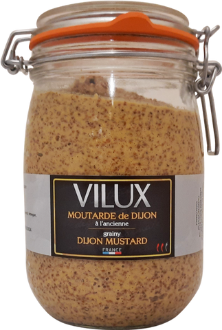 VILUX Wholegrain Mustard Le Parfait Jar 1kg (Pack of 6)