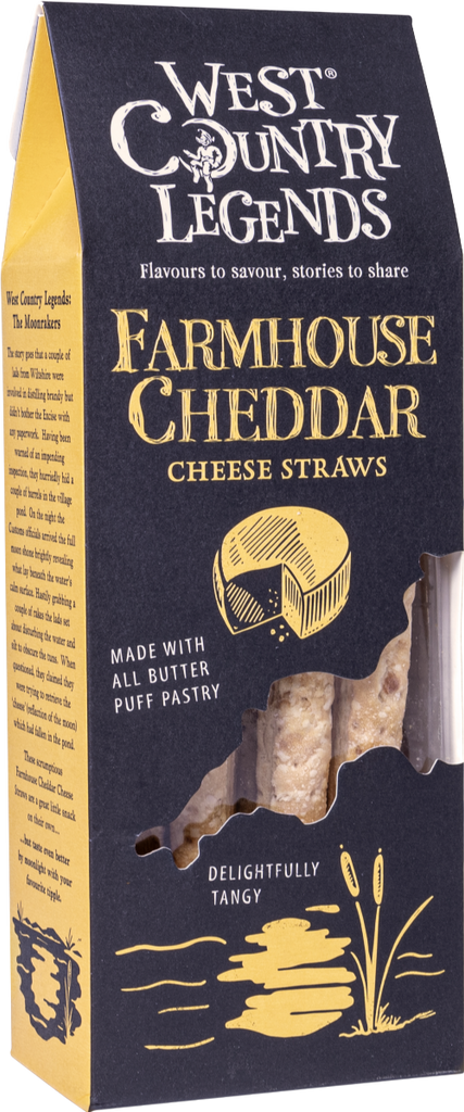 WEST COUNTRY LEGENDS Farmhouse Cheddar Cheese Straws 100g (Pack of 6)