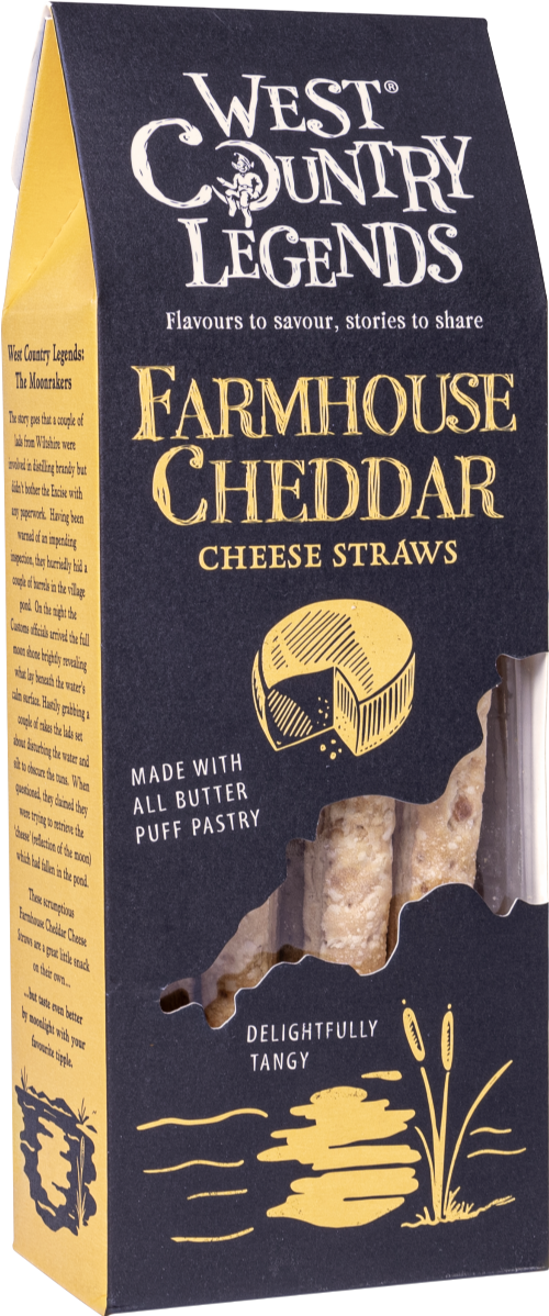 WEST COUNTRY LEGENDS Farmhouse Cheddar Cheese Straws 100g (Pack of 6)