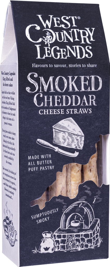 WEST COUNTRY LEGENDS Smoked Cheddar Cheese Straws 100g (Pack of 6)