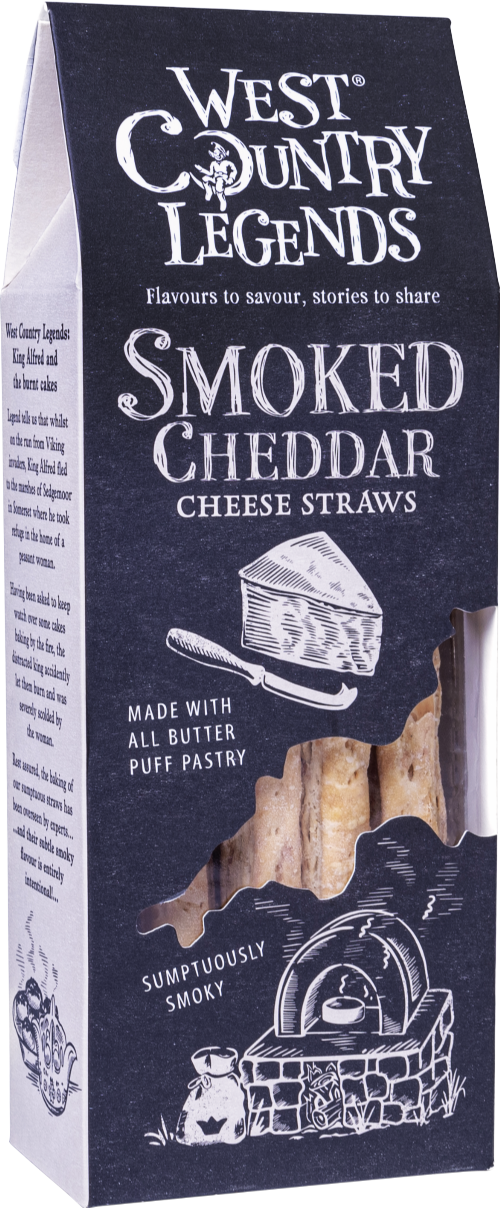 WEST COUNTRY LEGENDS Smoked Cheddar Cheese Straws 100g (Pack of 6)