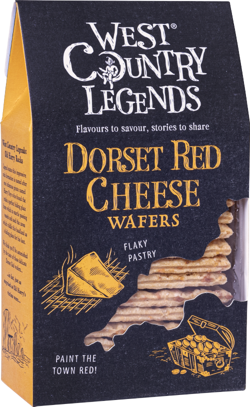WEST COUNTRY LEGENDS Dorset Red Cheese Wafers 80g (Pack of 6)