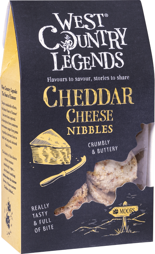 WEST COUNTRY LEGENDS Cheddar Cheese Nibbles 85g (Pack of 12)