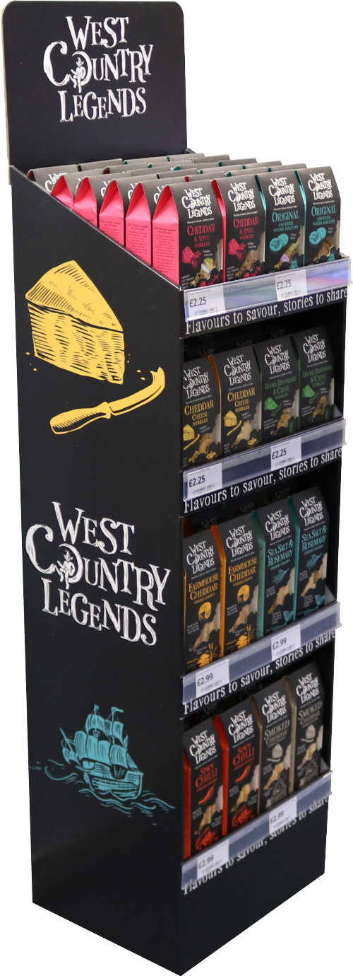 WEST COUNTRY LEGENDS Floor Standing Display Unit (Pack of 1)