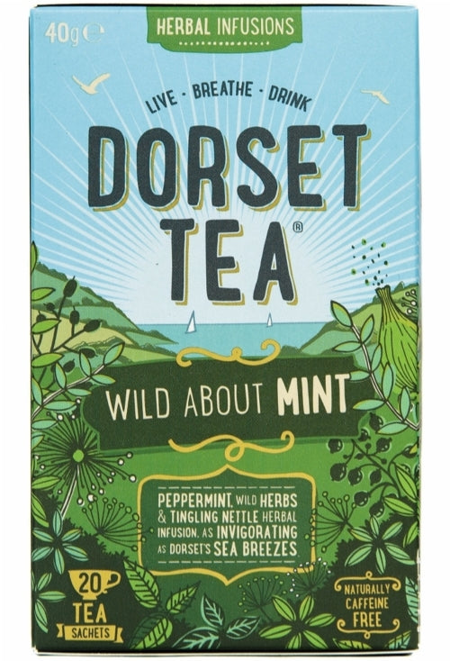 DORSET TEA Wild About Mint - 20 Sachets (Pack of 4)