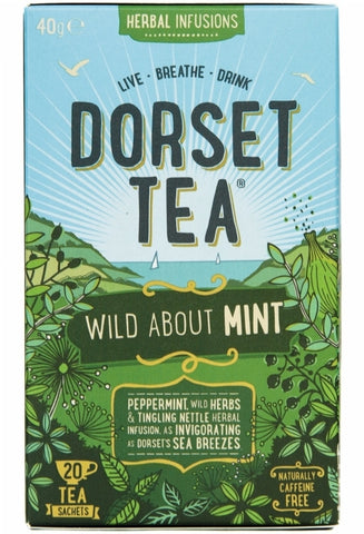 DORSET TEA Wild About Mint - 20 Sachets (Pack of 4)