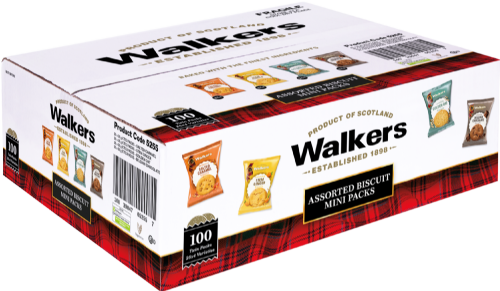 WALKER'S Assorted Twin Pack Biscuits 25g (Pack of 100)