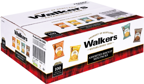 WALKER'S Assorted Twin Pack Biscuits 25g (Pack of 100)