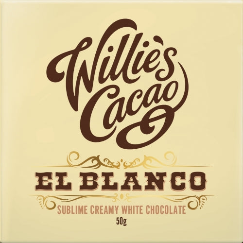 WILLIE'S CACAO El Blanco Venezuelan White Chocolate 50g (Pack of 12)