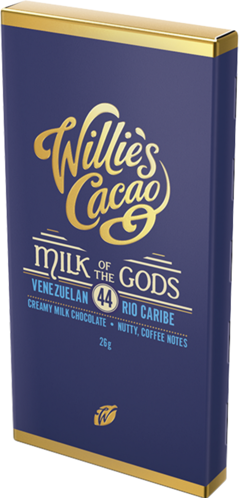 WILLIE'S CACAO Milk of the Gods Milk Chocolate Bar 26g (Pack of 30)