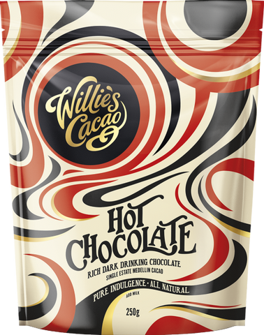 WILLIE'S CACAO Hot Chocolate - Medellin Cocoa 250g (Pack of 8)