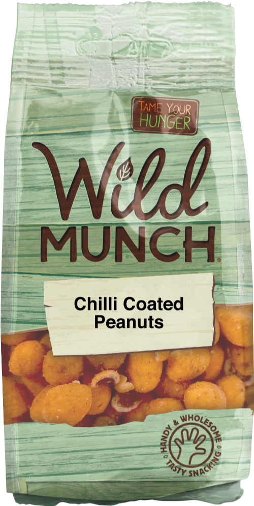 WILD MUNCH Chilli Coated Peanuts 100g (Pack of 12)