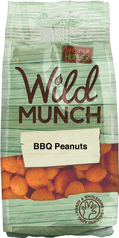 WILD MUNCH BBQ Peanuts 110g (Pack of 12)