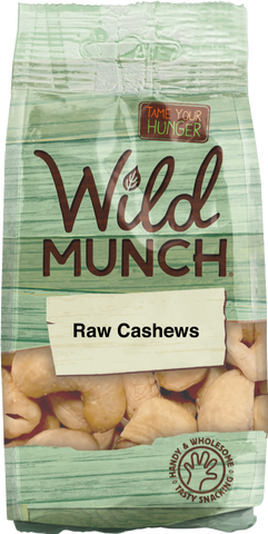 WILD MUNCH Raw Cashews 125g (Pack of 12)