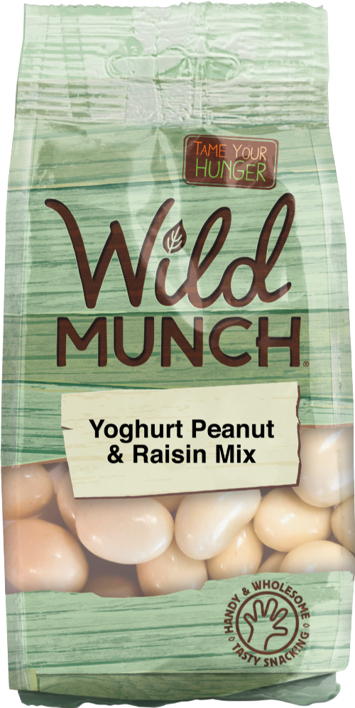 WILD MUNCH Yoghurt Peanut & Raisin Mix 200g (Pack of 12)