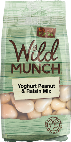 WILD MUNCH Yoghurt Peanut & Raisin Mix 200g (Pack of 12)