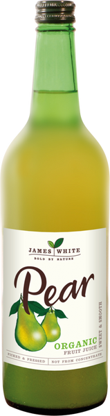 JAMES WHITE Organic Pear Juice 75cl (Pack of 6)