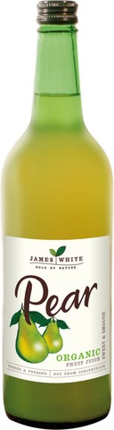 JAMES WHITE Organic Pear Juice 75cl (Pack of 6)