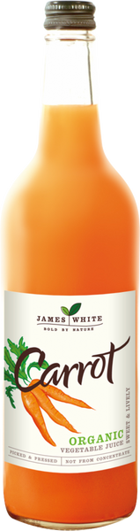 JAMES WHITE Organic Carrot Juice 75cl (Pack of 6)