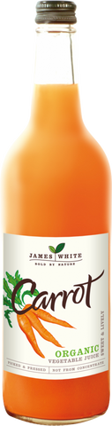 JAMES WHITE Organic Carrot Juice 75cl (Pack of 6)