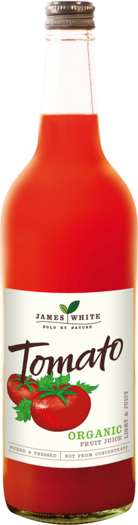 JAMES WHITE Organic Tomato Juice 75cl (Pack of 6)