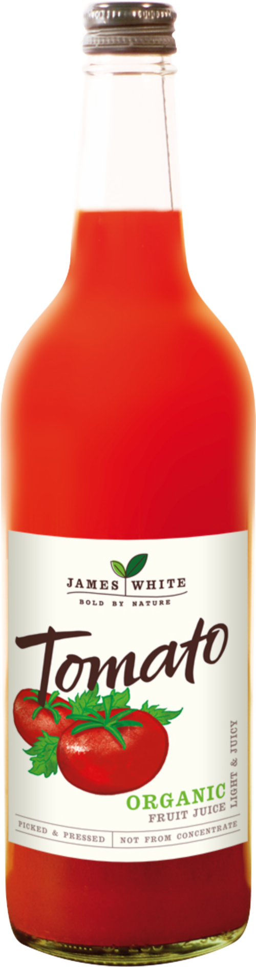 JAMES WHITE Organic Tomato Juice 75cl (Pack of 6)