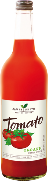 JAMES WHITE Organic Tomato Juice 75cl (Pack of 6)