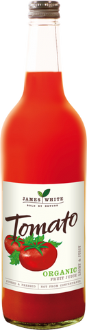 JAMES WHITE Organic Tomato Juice 75cl (Pack of 6)