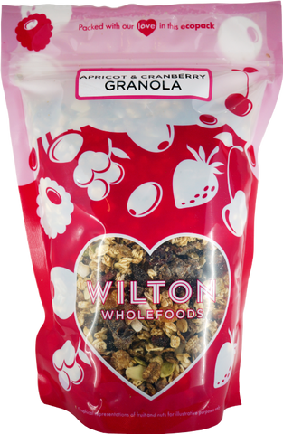 WILTON Apricot & Cranberry Granola 500g (Pack of 8)