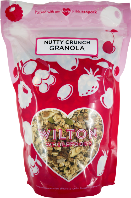 WILTON Nutty Crunch Granola 500g (Pack of 8)
