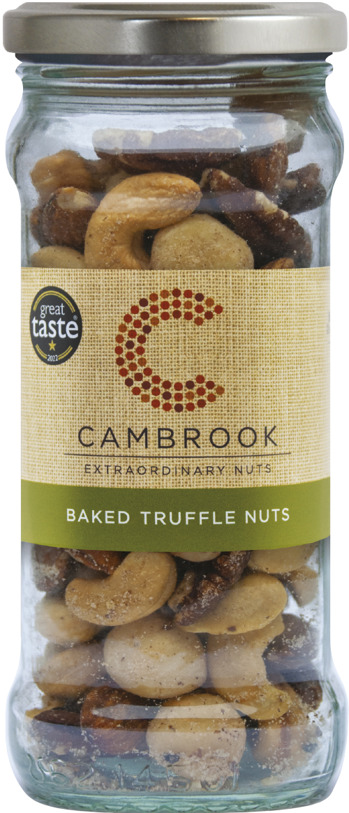 CAMBROOK Baked Truffle Nuts - Jar 175g (Pack of 6)