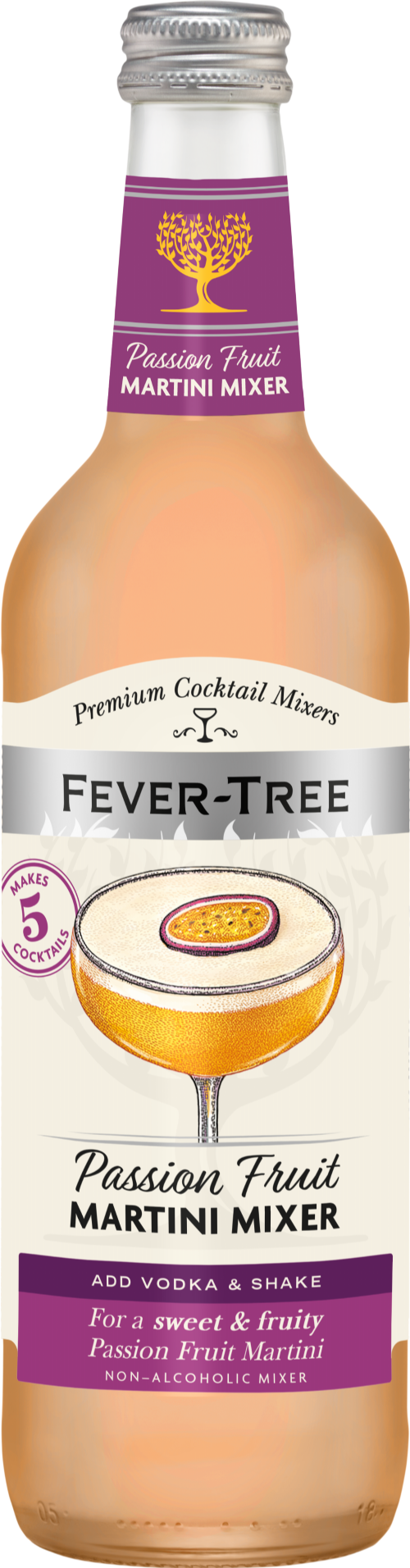 FEVER-TREE Passion Fruit Martini Mixer 500ml (Pack of 8)