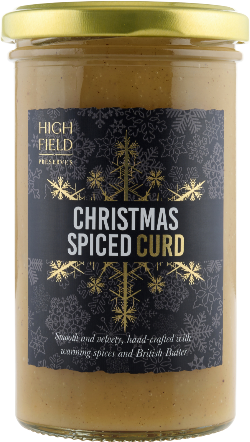 HIGHFIELD PRESERVES Christmas Spiced Curd 305g (Pack of 6)