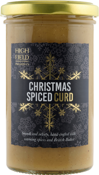 HIGHFIELD PRESERVES Christmas Spiced Curd 305g (Pack of 6)