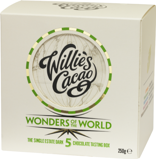 WILLIE'S CACAO Wonders of the World - 5 Bar Selection 250g (Pack of 6)