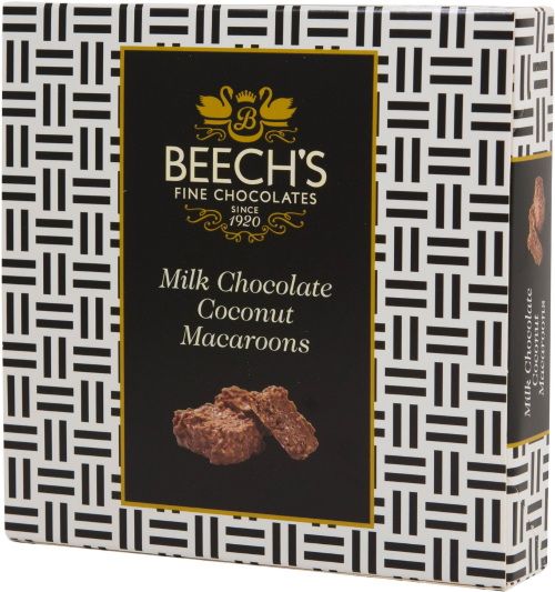 BEECH'S Milk Chocolate Coconut Macaroons 90g (Pack of 12)