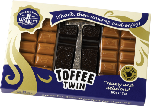 WALKER'S NONSUCH Toffee Twin Hammer Pack 200g (Pack of 12)