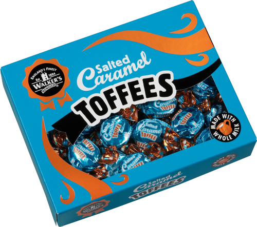 WALKER'S NONSUCH Salted Caramel Toffees Gift Box 350g (Pack of 8)