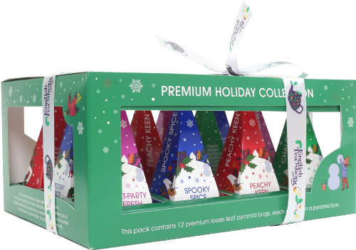 ENGLISH TEA SHOP Holiday Collection (Green) 12 Pyramids 24g (Pack of 6)