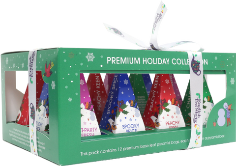 ENGLISH TEA SHOP Holiday Collection (Green) 12 Pyramids 24g (Pack of 6)