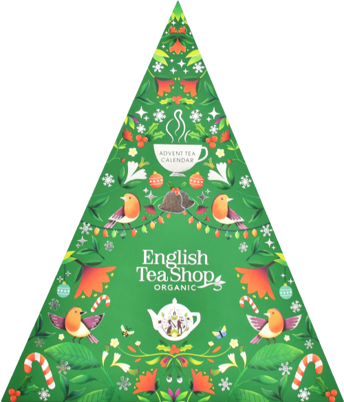 ENGLISH TEA SHOP Green Triangle Advent Calendar - 25ct 50g (Pack of 6)