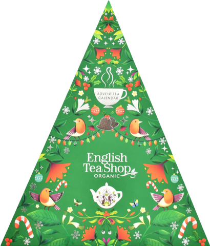 ENGLISH TEA SHOP Green Triangle Advent Calendar - 25ct 50g (Pack of 6)